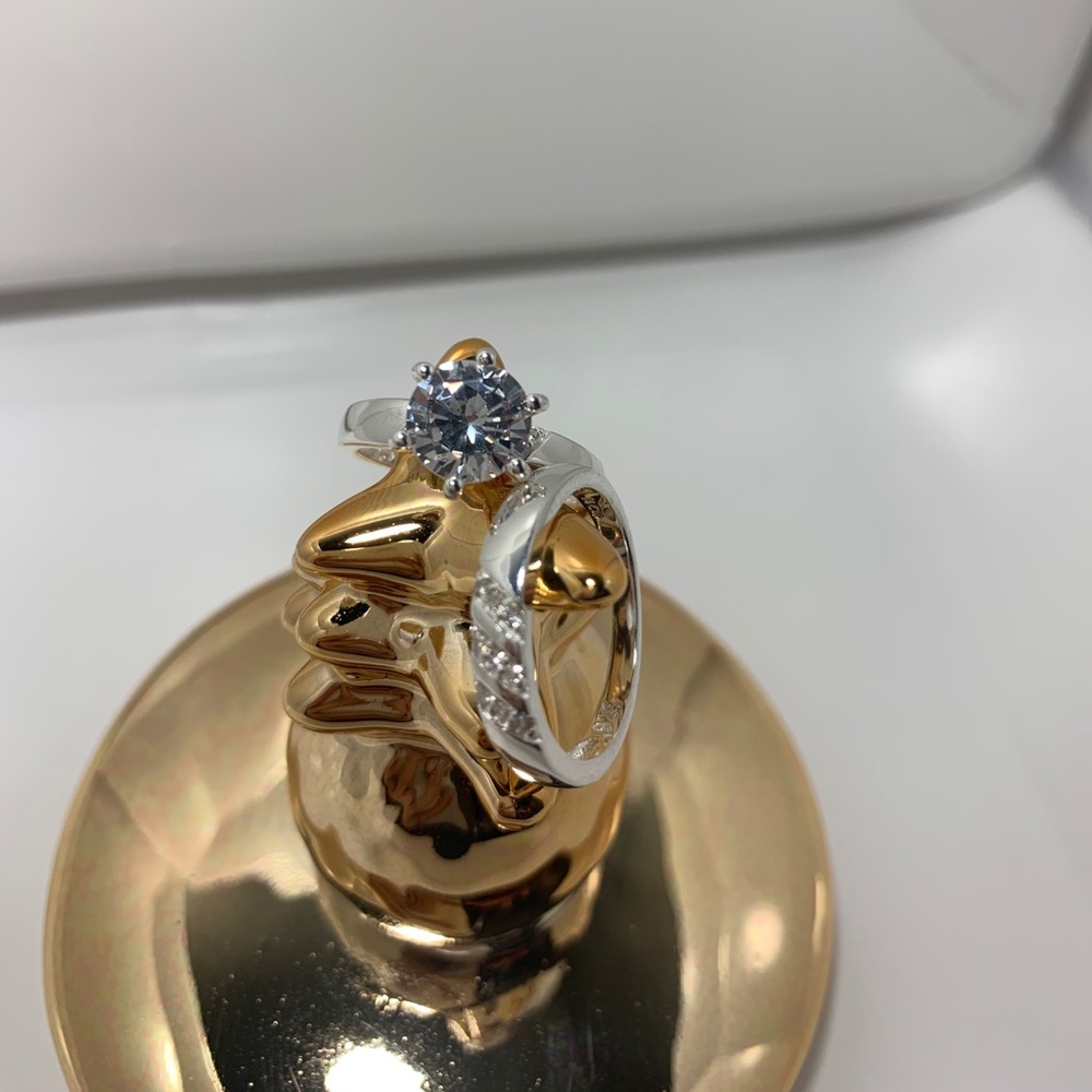 925 Sterling Silver Wedding Set